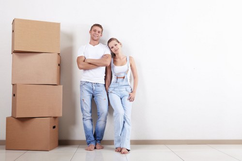 Professional removal team assisting with a Brompton home move