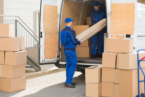 Office removals team planning a Brompton business relocation