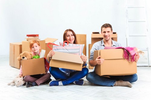 Man and van team handling a local move in Brompton