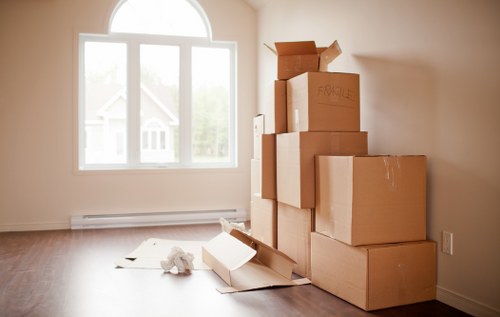Local movers handling office equipment in Brompton