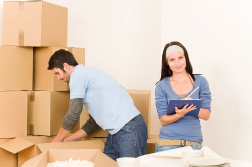 Careful loading and unloading for removal services in Brompton