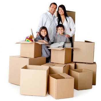 Securely loaded van with protective moving equipment